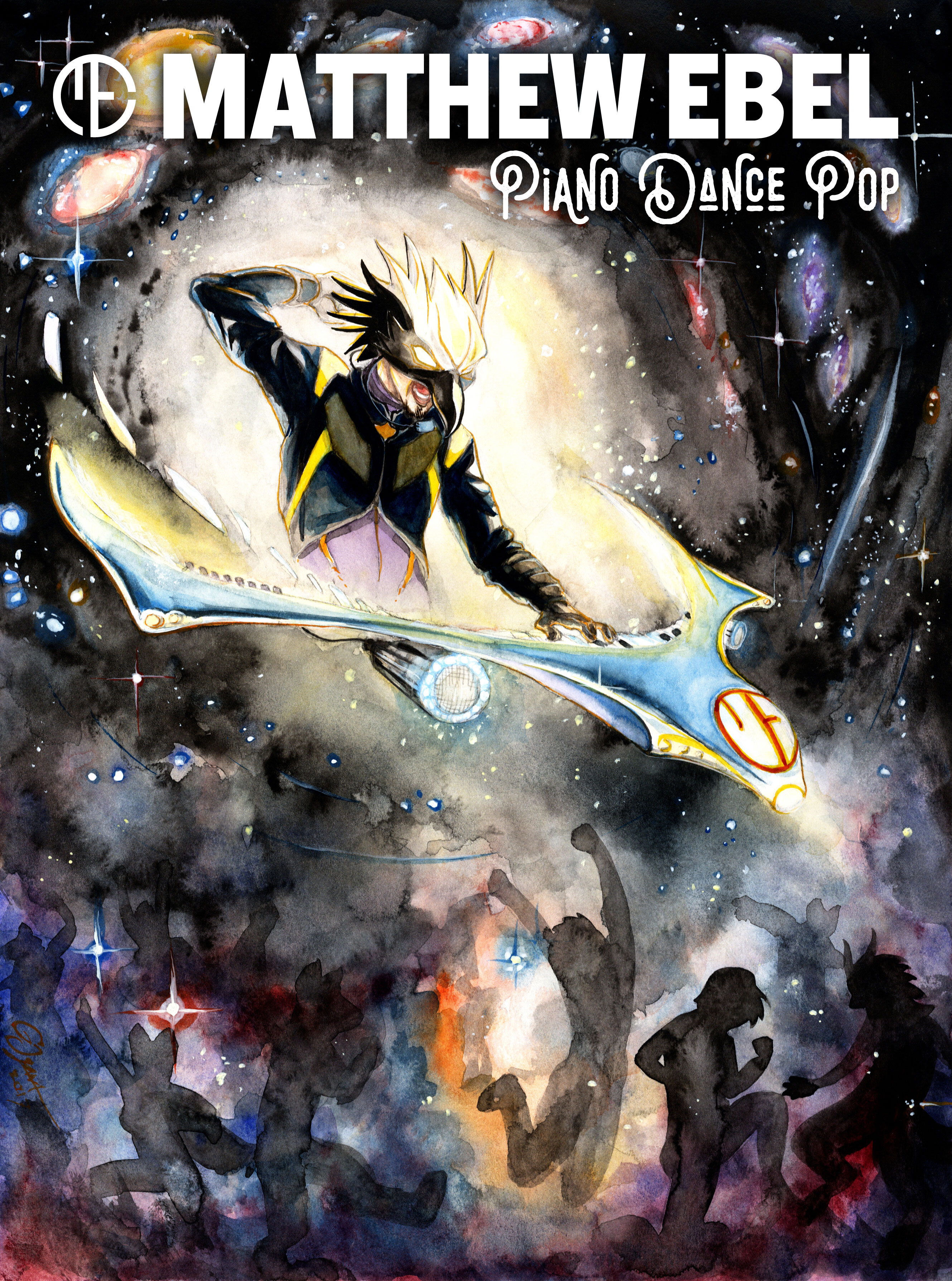 Piano Dance Pop Blank Poster